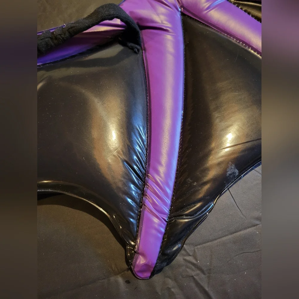 Purple and Black Bat Wings